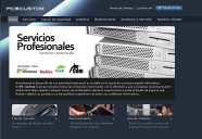 Antigua web de PC Custom.
Empresa de venta y mantenimiento de material informtico 